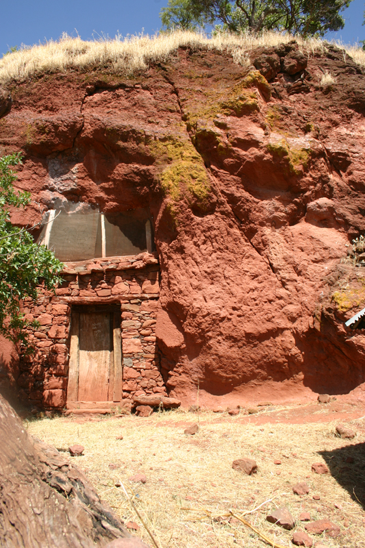 east end of facade